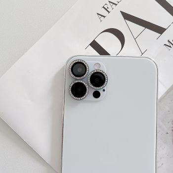 Luxury Phone Accessories Phone Camera Protective Case with Bling Crystals Lens Protector for iPhone 13Pro Max/13Pro/13