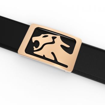 Callancity Trendy Wholesale Metal Buckle Luxury Belt Genuine Leather Belt for Men