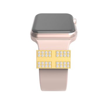 Crystal Band Ring Loops For Apple Watch Series 7 6 5 4 3 2 1 Bling Watch Band Decorative Accessories Strap Charms For Smart Watch