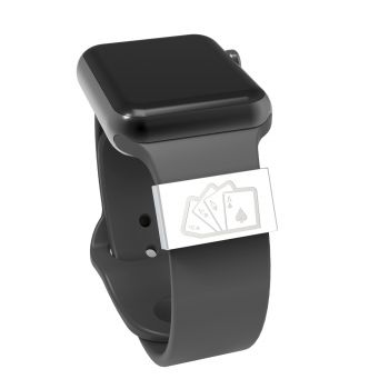 Luxury Watch Band Charms For Apple Watch Metal Watch Rubber Band Accessories Watch Band Decorative Ring Loops For Smart Watch