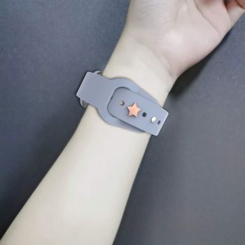 Watch Band Charms Nail For Apple Watch Series 7 6 5 4 3 2 1 Star Shape Watch Strap Decorative Accessories For Smart Watch Silicone Band