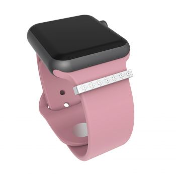 Callancity Anniversary Gift Watch Band Charm Strap Accessories Loop Ring for Apple Watch 38mm 40mm 41mm 42mm 44mm 45mm
