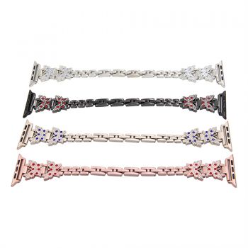 Callancity Stainless Steel Replacement Watch Band Compatible For Apple Watch Series 6/5/4/3/SE  38mm 40mm 42mm 44mm