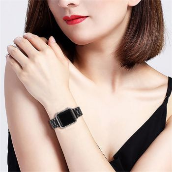 Luxury Watch Band Replacement Watch Straps With Diamonds Compatible For Apple Series 38mm 40mm 42mm 44mm