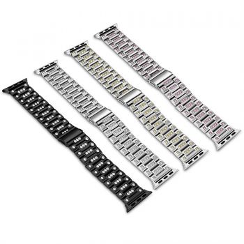 Luxury Watch Band Replacement Watch Straps With Diamonds Compatible For Apple Series 38mm 40mm 42mm 44mm