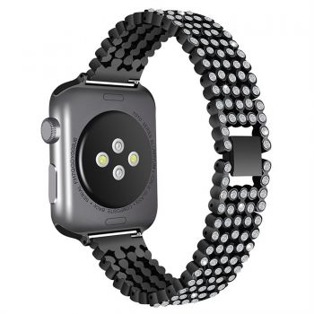 Callancity Watch Band With Crystals Replacement Watch Strap New Year's Gift Compatible For Apple Watch Series 6/5/4/3/SE