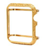 Craving Pattern Decorative Watch Protective Case Protector Cover Bezel Watch Frame Compatible For Apple Watch Series 6/5/4/3/SE