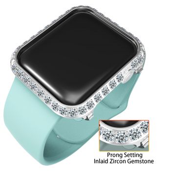 Luxury Watch Protective Case With Bling Diamonds Protector Cover For Apple Watch Series 6/5/4/3/SE