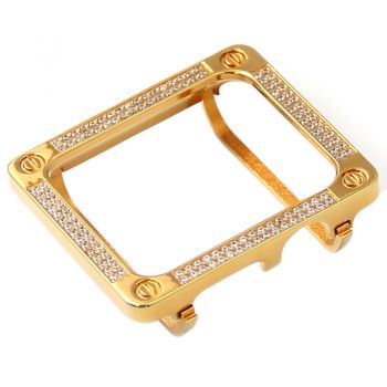 Square Diamond-encrusted Fashion Watch Frame Watch Protective Case Watch Cover For Apple Watch Series 38mm 40mm 42mm 44mm 