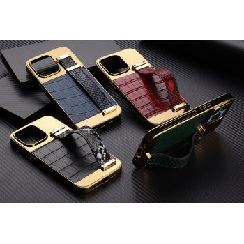 Fashion Design TPU Phone Case PC Mobile Phone Protector Cover Soft Leather for iPhone 13 Series for iPhone 12 Series With Wrist Holder