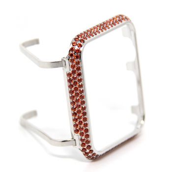 For Apple watch series 3,2,1 orange rhinestone bezel cover