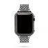 White diamond in gun black bzezel case cover with apple watch series1,2,3