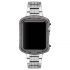 Apple watch sparking rhinestones gun black alloy watch case