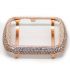 Rose gold shiny crystal rhinestones alloy apple watch case