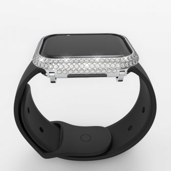 Callancity Diamonds Watch Case Protective Cover Compatible For Apple Watch Series 7 41mm 42mm With Crystal