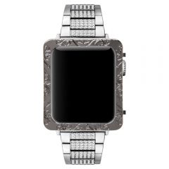 Black metal case for apple watch 42mm 38mm serie 3 2 1