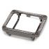 Carbon black alloy white rhinestone square watch case cover 