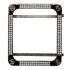 Carbon black alloy white rhinestone square watch case cover 