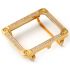 Apple watch gold diamonds square metal case with engraving