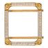 Apple watch gold diamonds square metal case with engraving