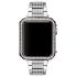 Nickel black Square design diamonds metal plating watch case