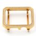 Gold unique square crystal alloy material Apple watch case