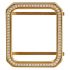 Gold unique square crystal alloy material Apple watch case