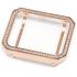 Rose gold special square diamonds alloy  Apple watch case