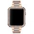 Rose gold special square diamonds alloy  Apple watch case