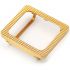 Gold plated exquisite square metal case for Apple Watch