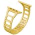 Chain type styled diamond gold metal band for apple wacth