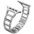 Diamonds bling sliver bracelet type metal apple watch band