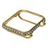 3.0mm Big crystal Diamond bezel case for Apple Watch 4 gold