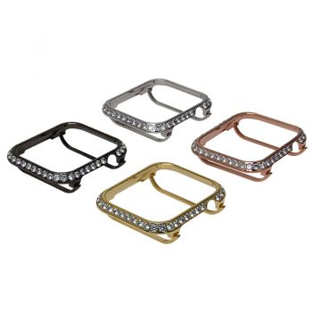 3.0mm Big crystal Diamond bezel case for Apple Watch 4 5gold