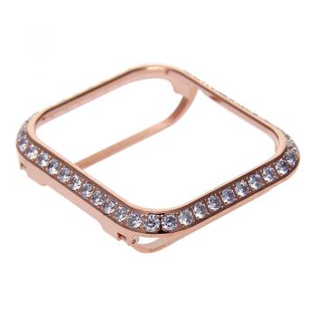 3.0mm Big Diamond bezel case for Apple Watch 4 5 rose gold