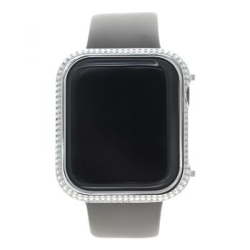 apple watch 4 5 diamond bezel case 44MM platinum white crystal