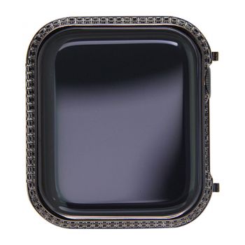 apple watch 4 5 diamond bezel case 40mm/44mm Black Crystals