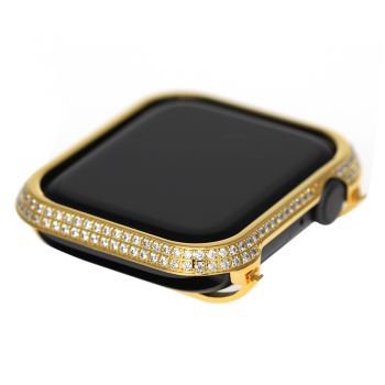 apple watch 4 5 diamond bezel case 40MM gold white crystals