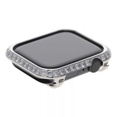 3.0mm Big Diamond bezel case for Apple Watch 4 platinum 