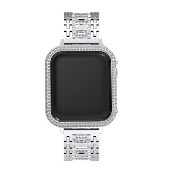 Bling Band is compatible with Apple Watch strap 38mm 40mm iWatch Series 5/4/3/2/1 Diamond Rhinestone Stainless Steel Metal Wristband 42mm 44mm