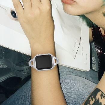 Smart watch strap compatible with Apple Watch band 38mm 40mm stainless steel Apple strap 42mm 44mm replacement IWatch strap for Apple Watch series 1/2/3/4/5