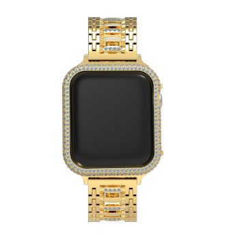 Bling Band is Compatible With Apple Watch strap 38mm 40mm iWatch Series 5/4/3/2/1 Diamond Rhinestone Stainless Steel Metal Wristband 42mm 44mm