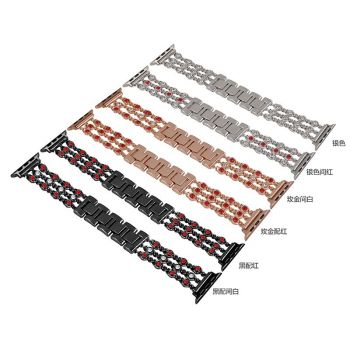 Apple Watch Denim chain Metal Watch Band with diamond
