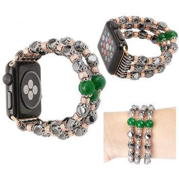 Three row beads classical wristband for Apple watch1/2/3