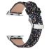 Apple Watch bling flash band blacke  leather glitter strap