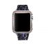 Bling flash strap black leather glitter band for apple watch editions