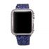 Bling flash strap blue leather glitter band for apple watch editions