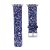 Flash bling strap blue leather glitter band for apple watch