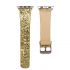 Bling flash strap gold leather glitter band for apple watch editions