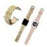 Bling flash strap gold leather glitter band for apple watch editions